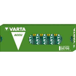 Batterie Varta NiMH, Mignon, AA, HR06, 1,2 V/2100 mAh Accu Power, préchargée, boîte de vente au détail (paquet de 10)