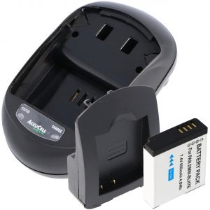 Chargeur rapide et batterie compatibles avec les batteries Panasonic DMW-BLH7: Lumix DMC-GM1, Lumix DMC-GM1K S