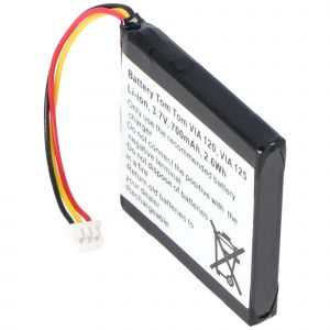 Batterie pour TomTom 4EH51, VIA 120, VIA 150, VIA Live