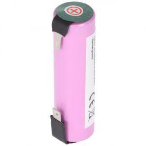 Pile rechargeable 18650 avec fiches - à souder uniquement ! Outil de jardinage - Li-ion, 3,7 V, 2 600 mAh, 9,6 Wh - Moyens