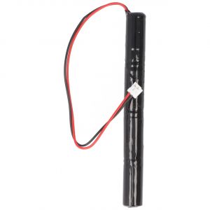 Batterie d'éclairage de secours NiMH 4.8V 500mAh L1x4 Lady avec câble 100mm et prise remplace Elubat 275609, 275 609