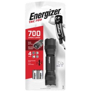 Lampe de poche LED tactique Energizer, LED Lenser TAC 700 avec 2 piles 2CR123
