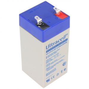 Batterie plomb-acide Ultracell 4 V, 4,5 Ah (UL4.5-4) - Batterie plomb-acide Faston (4,8 mm)