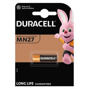Duracell MN27, pile alcaline LR27 A, 12 volts, dimensions 28,8 x 8 mm