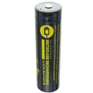 Cellule ronde 18650, Li-ion, 3,7 V, 2600 mAh, 9,6 Wh, avec connexion de charge USB