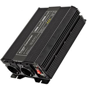Transformateur de tension max. 1000W convertit la tension de 12 VDC en 230 VAC