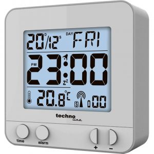 WT 235 silver - radio-réveil moderne avec capteur tactile