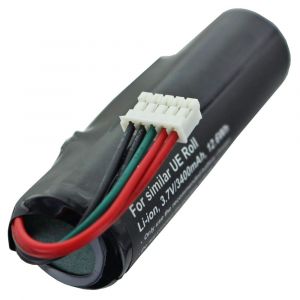 Batterie pour Ultimate Ears UE Roll, Li-ion, 3.7V, 3400mAh, 12.6Wh, intégrée, sans outil