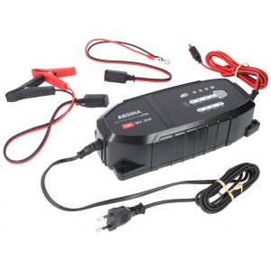 Chargeur Absina A7500, chargeur pour batteries au plomb 12-24V et LiFePO4, courant de charge maximum 7,5A, id&eacute;al pour voitures, motos, camping-cars