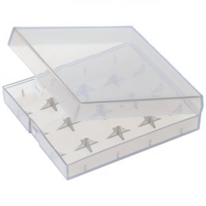 Boîte de rangement Efest H4 pour 4 accus 18650 jusqu'à une longueur maximale de 67 mm, en plastique Lila