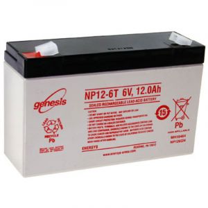 Hawker NP12-6 Fil de batterie PB 6 Volt 12Ah avec contacts Faston 6.3mm