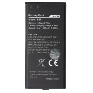 Batterie pour téléphone portable d'extérieur Caterpillar CAT B26, Li-Ion, 3,7 volts 1500mAh