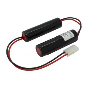 Batterie éclairage de secours NiCd 4.8V 1800mAh 2x L1x2 Sub-C avec câble 200mm et fiche