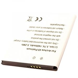 ARCHOS 45 Platinum Batterie AC1600A Li-ion 3,7 Volt avec 1400mAh, 5,2Wh