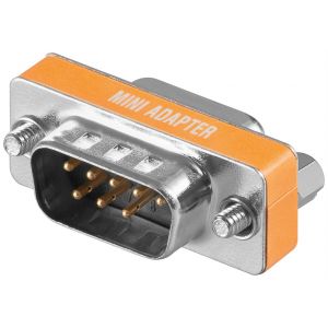 Adaptateur null modem Goobay - Prise D-SUB/RS-232 (9 broches) > Prise D-SUB/RS-232 (9 broches)