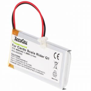 Batterie compatible en remplacement des batteries Cardo Rider Q1, Scala Rider Q1, Scala Rider Q3, FM, Solo WW452050PL, WW452050PL_C