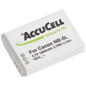 Batterie AccuCell adaptable sur Canon NB-5L Digicam IXUS 850 IS