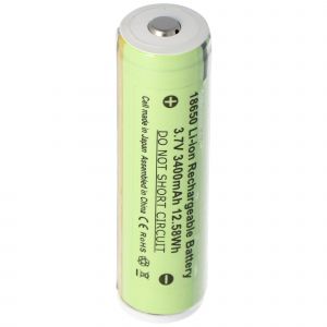 3400mAh Akku passend f&uuml;r den 3.7V 18650ICR f&uuml;r Steel wiederaufladbar 10W wiederaufladbare LED-Taschenlampe