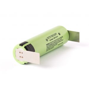 Panasonic NCR18650PF - 2900mAh, 3.7V (NCR18650PD) + cosse &agrave; souder U