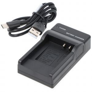 Chargeur USB compatible pour Panasonic CGA-S005, S005E, S007, S008, Fuji NP-70, DB-60, DB-70