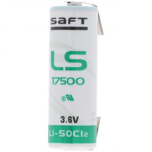 SAFT LS17500 batterie au lithium, taille A, avec cosse à souder en forme de U