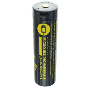 Cellule ronde 18650, Li-ion, 3,7 V, 2200 mAh, 8,1 Wh, avec port de chargement USB