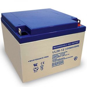 Batterie au plomb Ultracell UL26-12 12 volts avec connexion à vis 26Ah et M5