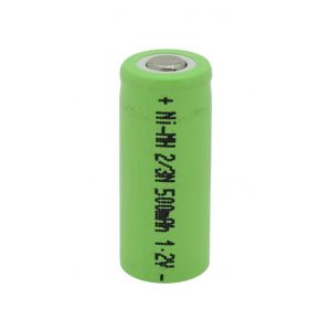 Pile LR1, Lady N 1,2 volt 500 mAh &agrave; sommet plat, NiMH 28,3 x 11,6 mm