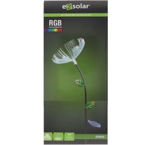 Fleur solaire LED au design de pissenlit lumi&egrave;re dans un v&ecirc;tement semblable &agrave; un pissenlit 20x20x90cm