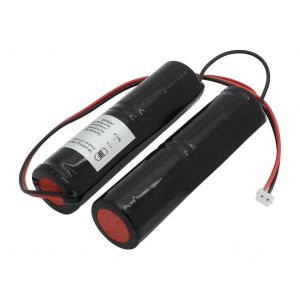 Batterie pour éclairage de secours NiCd 4,8V 1800mAh 2x L1x2 Sub-C avec câble et fiche remplace Elubat 275 617