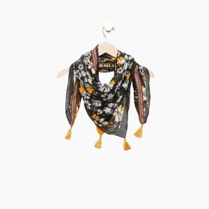 Foulard jaune Iris