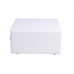 COZIP | Pouf extérieur COZIP SERENA | 80x80xh40 cm | fauteuil de plage Blanc super confort