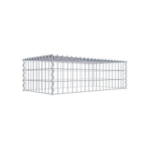 Gabion sur toile type 3 100 cm x 30 cm x 50 cm (L x H x P), maille 5 cm x 10 cm, spirale