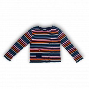 SONIA RYKIEL - Cardigan rayé multicolore - 12 ans