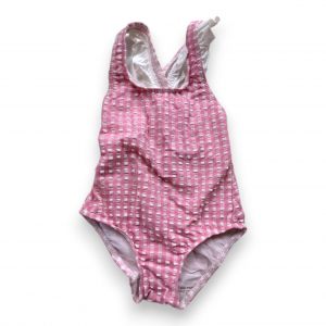 KIWI - Maillot de bain 1 pièce vichy rose et blanc - 2 ans