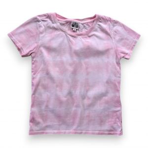 BONTON - T-shirt rose et blanc à manches courtes - 4 ans