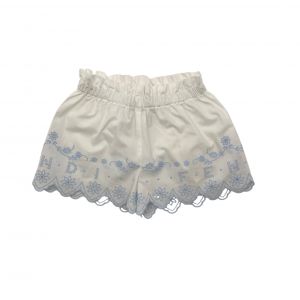 FENDI - Short blanc avec broderies - 1 an