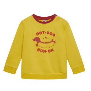 BONTON - Pull jaune "hot-dog" - 18 mois
