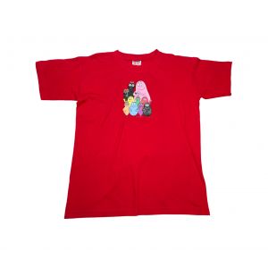 VINTAGE - T-shirt rouge Barbapapa - 9/11 ans