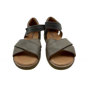 PETIT NORD - Sandales croisées taupe - 28