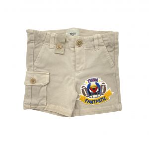 FENDI - Short bermudas beige motif monstre football - 3 mois
