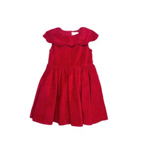 JACADI - Robe en velours rouge - 10 ans