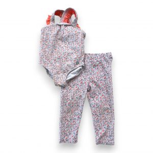 PAUL SMITH - Ensemble de maillot de bain blanc à fleurs - 18 mois
