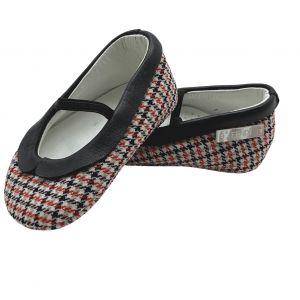 FENDI - Ballerines pied de poule en flanelle - 1/3 mois
