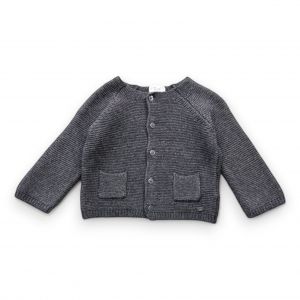 CYRILLUS - Cardigan gris effet tricot - 6 mois