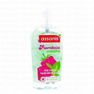 ASSANIS Lotion - Gel mains hydroalcoolique Framboise menthe flacon 250ml