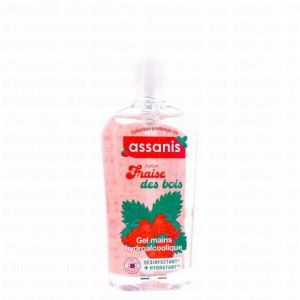 ASSANIS Lotion - Gel mains hydroalcoolique Fraise des bois flacon 250ml