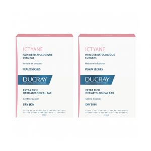 DUCRAY Ictyane pain surgras lot de 2 x 100g
