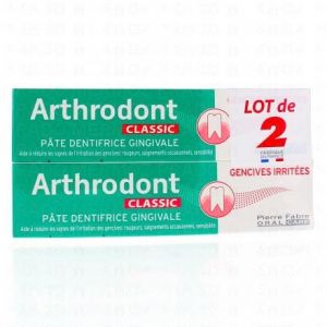 Arthrodont Classic - Pâte dentifrice gingivale 2 tubes x 75ml