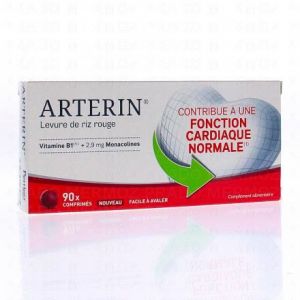 ARTERIN Levure de riz rouge x90 comprim&eacute;s
